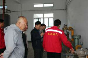 拜泉县相关领导考察郑州博涵租赁与物业管理有限公司燃气